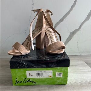 Sam Edelman Women's Tan Suede Heels Size 7